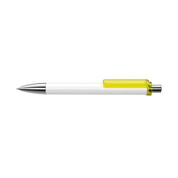 Στυλό „Fashion” σε Μαύρο ή Λευκό με Έγχρωμο Κλιπ