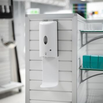 Dispenser Αντισηπτικού „Sensor-Wall“ για Πάνελ Σλατ Slatwall